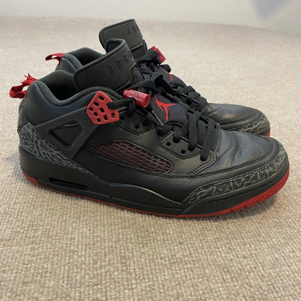 Jordan‎ Spizike Low Shoes Mens Size 11 Black Elephant Print Sneakers FQ1759-006